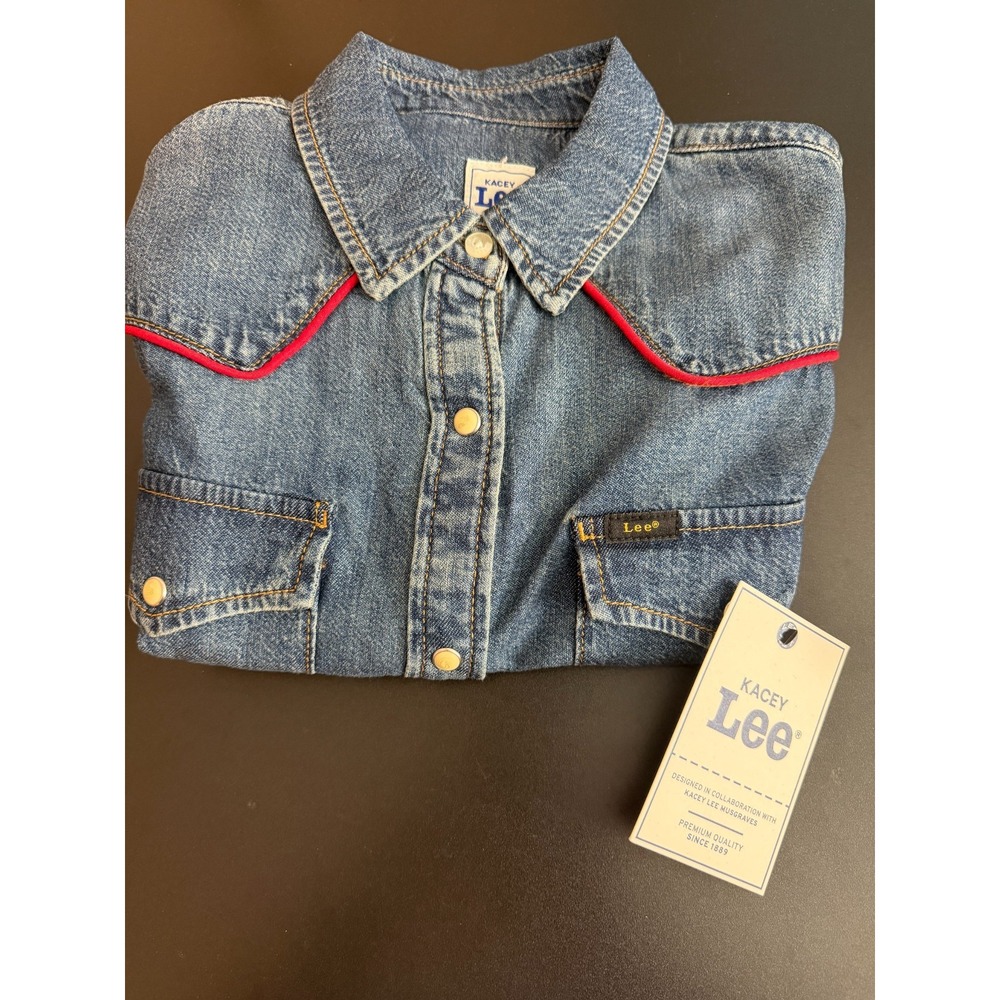 Kacey Lee x Kacey Musgraves Women's Denim Western Shirt- Size Small - Picture 2 of 7